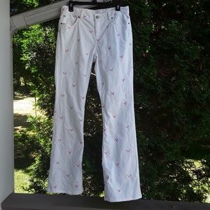Lily Pulitzer Aida Size 8 Cocktail pick white jean